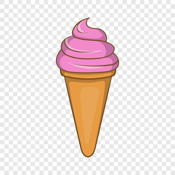 Ícone de sorvete de gelado italiano, estilo cartoon — Vetor de Stock