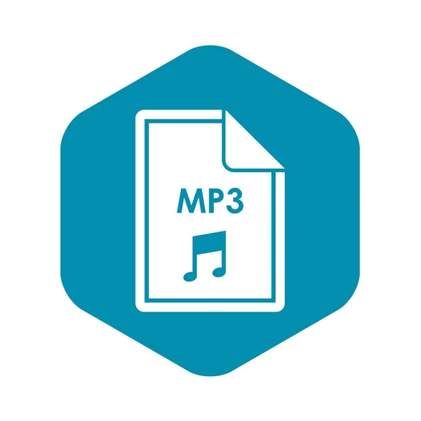 Arquivo ícone MP3, estilo simples —  Vetores de Stock