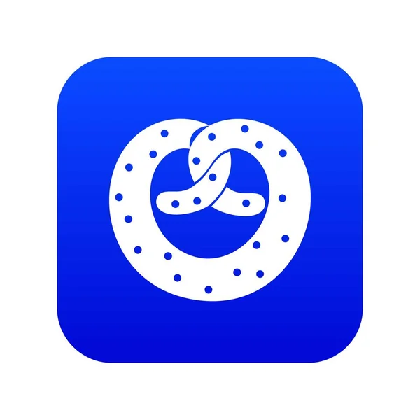 Pretzels icono digital azul — Archivo Imágenes Vectoriales