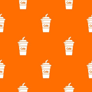 Cola plastik cam desen vektör turuncu