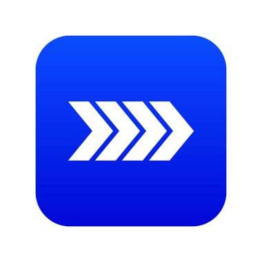 Çizgili ok simgesi dijital mavi