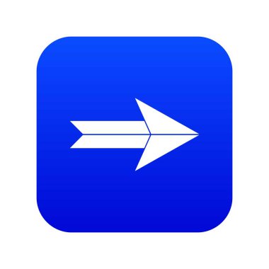 Büyük ok simgesi dijital mavi