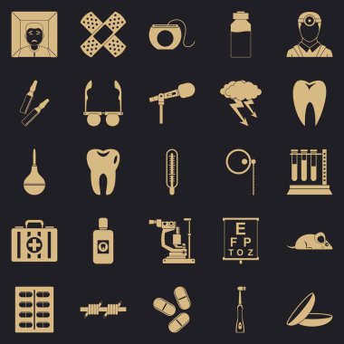 Mediko Icons set, basit tarzı