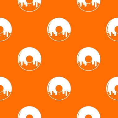 Çörek desen vektör turuncu