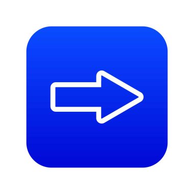 İmleç sağ simge dijital mavi