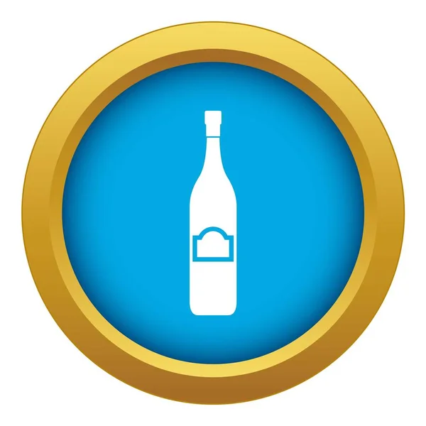 Un icono de botella vector azul aislado — Archivo Imágenes Vectoriales