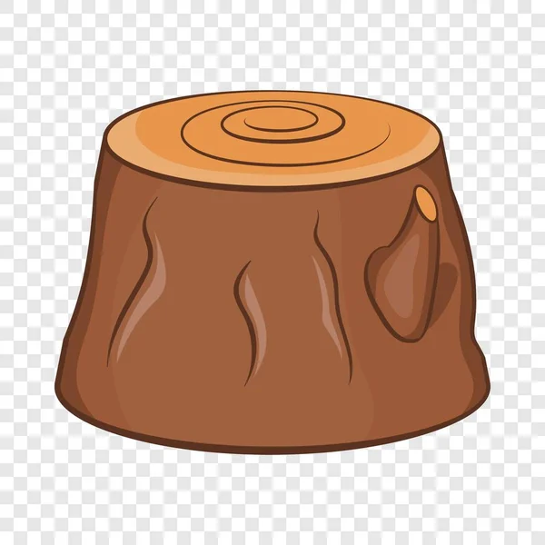 Tree stump icon, cartoon style — Stock Vector