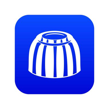 Meyve jöle simgesi dijital mavi