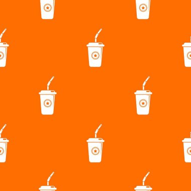 Plastik cam suyu desen vektör turuncu