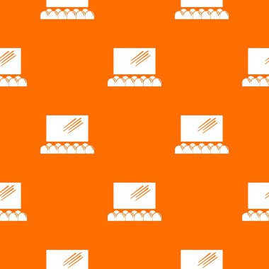 Film tiyatro ekran desen vektör turuncu