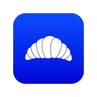 Kruvasan simgesi dijital mavi