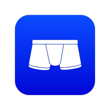 Boxer külot mavi simge vektör