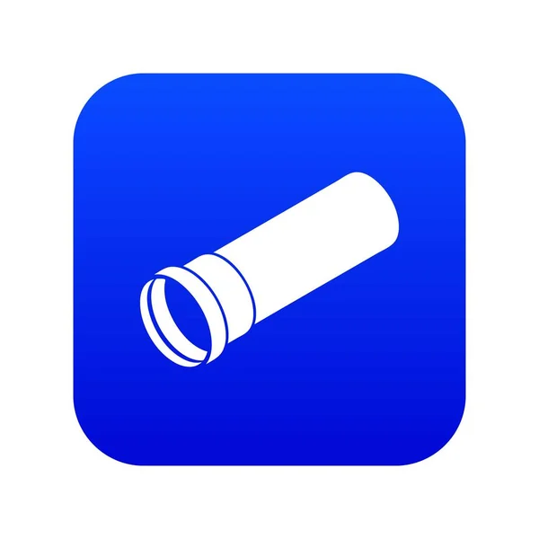 Tubo de plástico icono azul vector — Archivo Imágenes Vectoriales