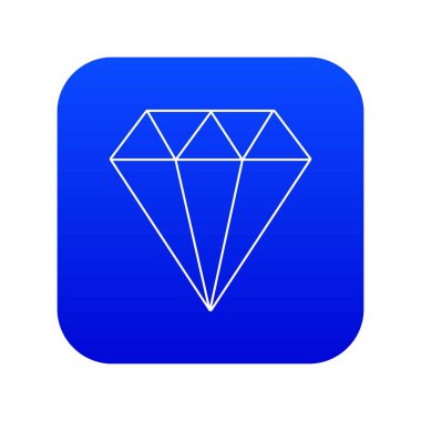 Elmas simgesi mavi vektör