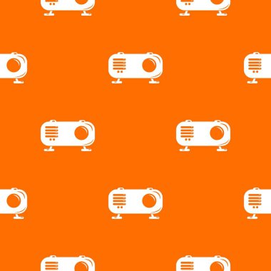 Retro radyo desen vektör turuncu