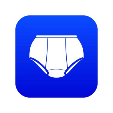 Külot iç çamaşırı simge mavi vektör