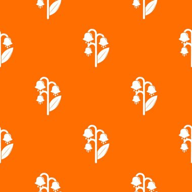 Zambak vadi desen vektör turuncu