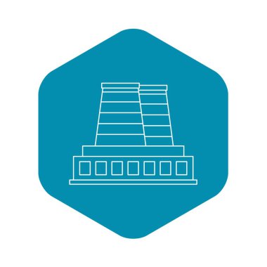 Rafineri fabrika simgesi, anahat stili