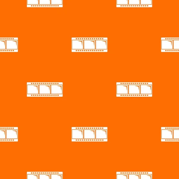 Bande de film vecteur orange — Image vectorielle