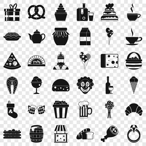 Conjunto de iconos de recompensa, estilo simple — Archivo Imágenes Vectoriales