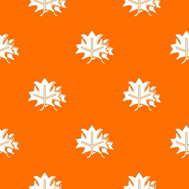 Akçaağaç desen vektör turuncu