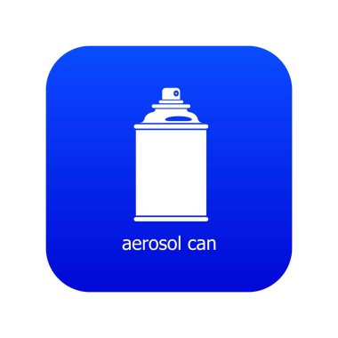 Aerosol simge mavi vektör olabilir
