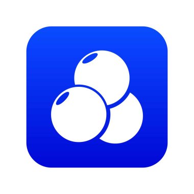 Paintball spor topları simge mavi vektör