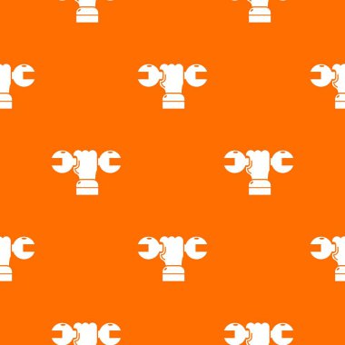 El anahtarı desen vektör turuncu