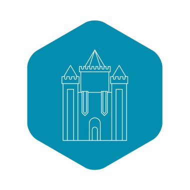 Ortaçağ Kalesi simgesi, anahat stili