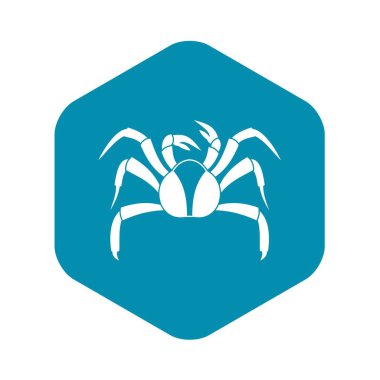 Deniz hayvan simgesi, basit tarzı Yengeç