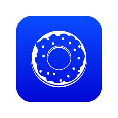 Donut simgesi dijital mavi