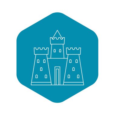 Kale kule simgesi, anahat stili