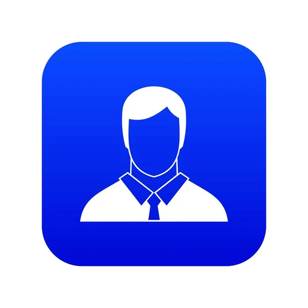 Icône gestionnaire numérique bleu — Image vectorielle