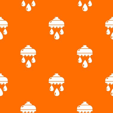 Duş kafa deseni vektör turuncu