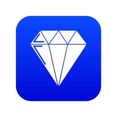 Elmas simgesi mavi vektör