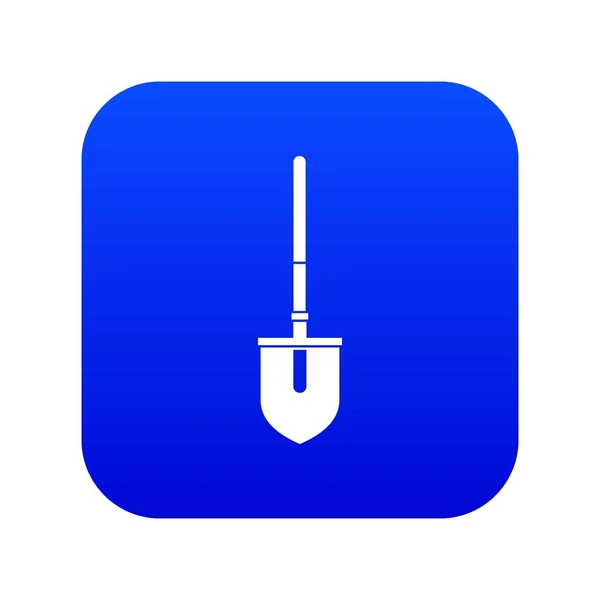 Icono de pala azul digital — Archivo Imágenes Vectoriales