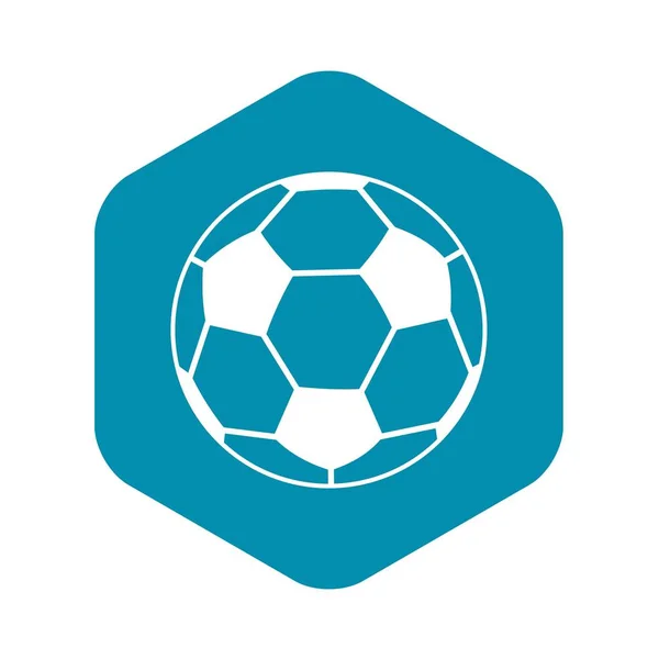 Voetbal icoon, eenvoudige stijl — Stockvector