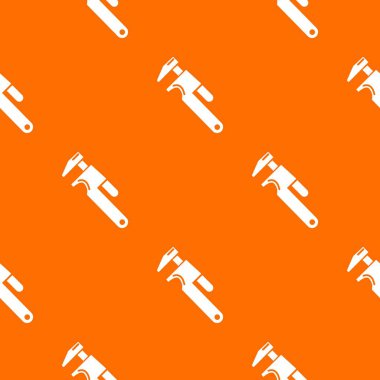 Evrensel anahtar deseni vektör turuncu