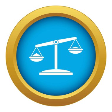 Retro izole mavi simge vektör