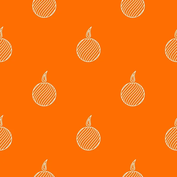 Ball candle pattern vector orange — Stock Vector
