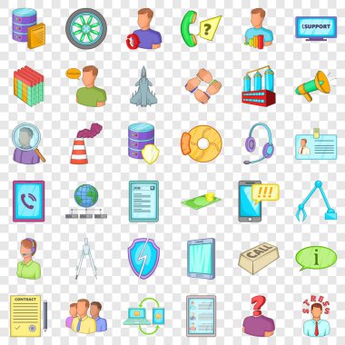 Ekonomi simgeler ayarla, tarzı çizgi film