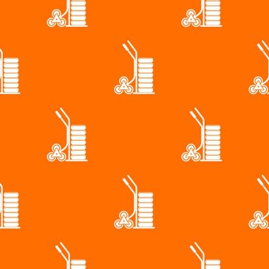 Modern arabası desen vektör turuncu