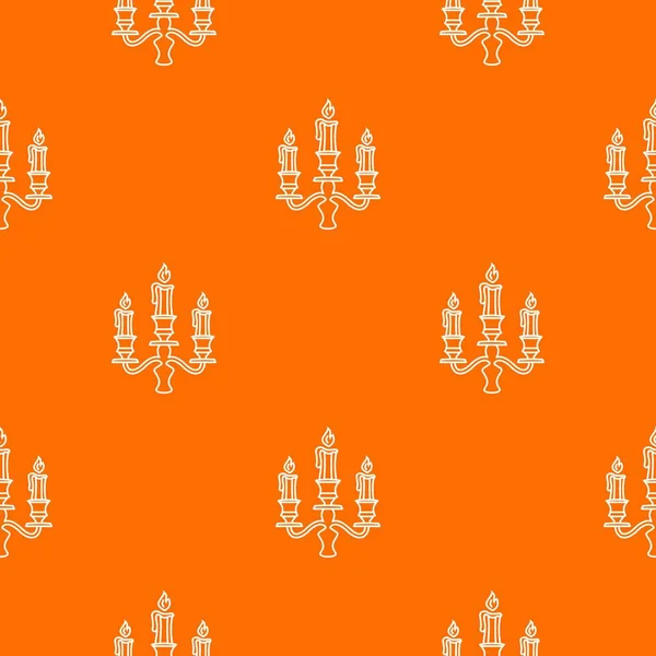 Şamdanlar mum desen vektör turuncu