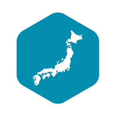 Japonya simgesi, basit stil Haritası