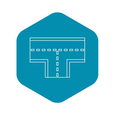 Yol kavşak simgesi, anahat stili