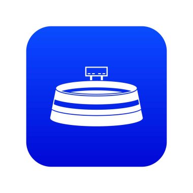 Stadyum simgesi dijital mavi