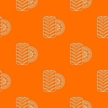 Lastik desen vektör turuncu