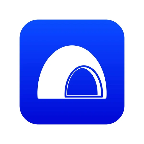 Souffle icono azul digital — Archivo Imágenes Vectoriales