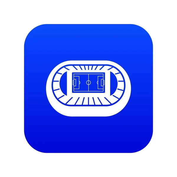 Estadio vista superior icono digital azul — Archivo Imágenes Vectoriales