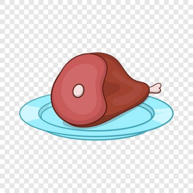 Jambon ya da tavla simgesi, karikatür tarzı